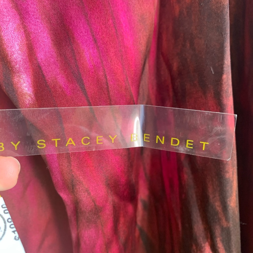 ALICE + OLIVIA Pink Multi Silk Mini Dress Size small - Picture 4 of 9